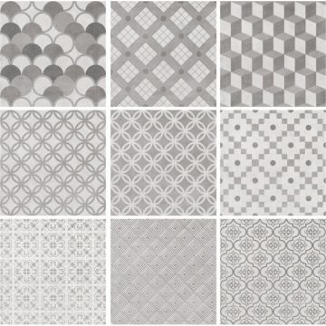 Керамогранит Kerama marazzi (Керама Марацци) Карнаби-стрит серый орнамент 20х20 см (SG1576N )