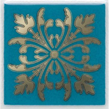 Вставка Kerama marazzi (Керама Марацци) Клемансо бирюзовый 4.9х4.9 см (HGD/D252/5246)