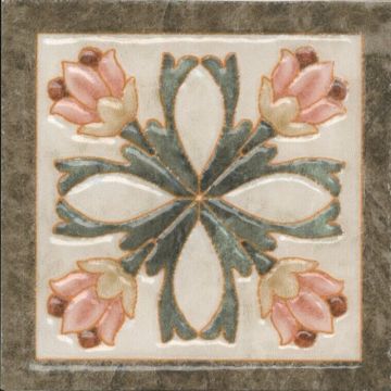 Вставка Kerama marazzi Лирия лаппатированный 8х8 см (VT/A47/SG1544L)