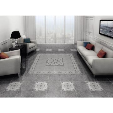 Вставка Kerama marazzi (Керама Марацци) Монтаньоне серая лаппатированная 9.7х9.7 см (HGD/B39/TU0031L)