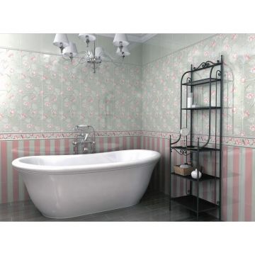 Бордюр Kerama Marazzi (Керама Марацци) Нофрок розовый темный 2.5х30 см (SPA002)