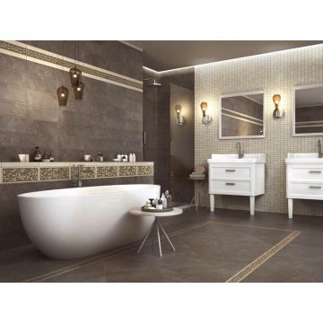 Вставка Kerama marazzi (Керама Марацци) Орсэ коричневый лаппатированный 8х8 см (AD/A342/SG1596L)