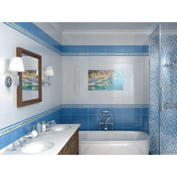 Декор Kerama marazzi (Керама Марацци) Салерно рыбки 15х40 см (STG/A385/15000)