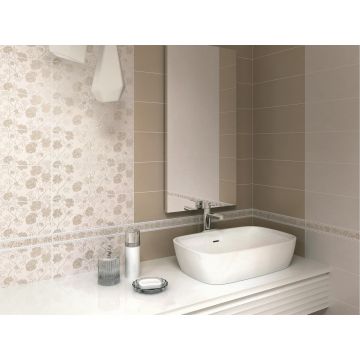 Плитка настенная Kerama marazzi (Керама Марацци) Сафьян беж 15х40 см (15055)
