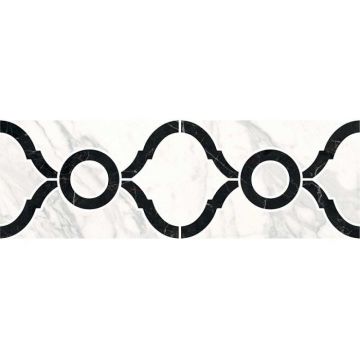 Бордюр Kerama marazzi (Керама Марацци) Фрагонар наборный белый 9.9х30 см (ID91)