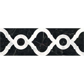 Бордюр Kerama Marazzi (Керама Марацци) Фрагонар наборный черный 9.9х30 см (ID92)