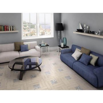 Вставка Kerama Marazzi (Керама Марацци) Амальфи орнамент коричневый 9,8х9,8 см (STG/ A403/ 1266H)