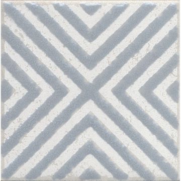 Вставка Kerama Marazzi (Керама Марацци) Амальфи орнамент серый 9,9х9,9 см (STG/ C403/ 1270)