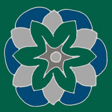 Вставка Kerama Marazzi (Керама Марацци) Анвер 6 зеленый 4,85х4,85 см (OS/ B176/ 21052)