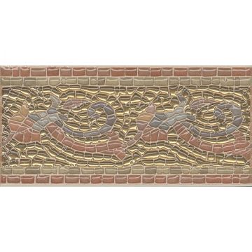 Бордюр Kerama Marazzi (Керама Марацци) Виченца золото 7,2х15 см (HGD/ B100/ 17000)