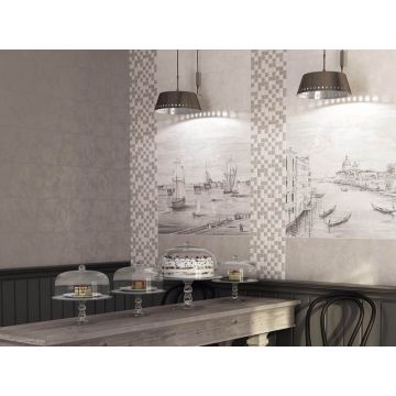 Бордюр Kerama Marazzi (Керама Марацци) Город на воде Цветы 8х25 см (MLD/ A76/ 12106R)