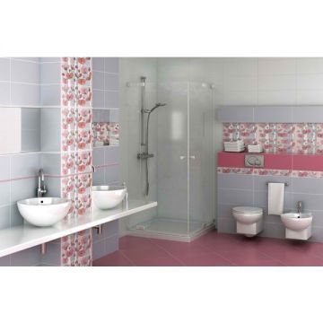 Плитка Kerama Marazzi (Керама Марацци) Городские цветы черный 20х50 см (7095T)