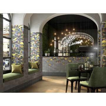 Декор Kerama Marazzi (Керама Марацци) Граффити металл серый светлый 9,9х20 см (TG/ A04/ 19065)