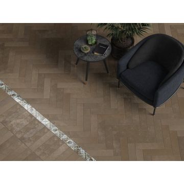 Керамогранит Kerama Marazzi (Керама Марацци) Довиль коричневый матовый 9,9х40,2 см (SG403700N)