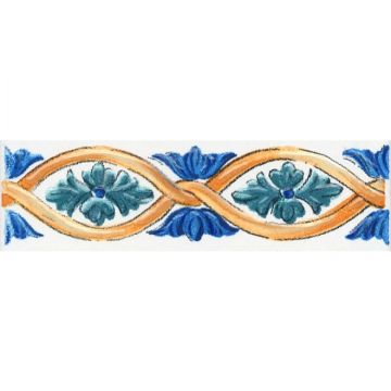 Бордюр Kerama Marazzi (Керама Марацци) Капри майолика 3х9,8 см (STG/ A492/ 1146H)