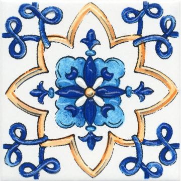 Вставка Kerama Marazzi (Керама Марацци) Капри майолика 9,8х9,8 см (STG/ A486/ 1146H)