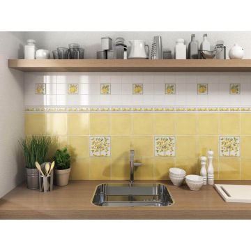 Вставка Kerama Marazzi (Керама Марацци) Капри майолика 9,8х9,8 см (STG/ A490/ 1146H)