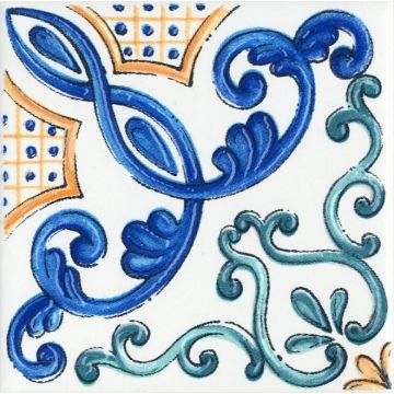 Вставка Kerama Marazzi (Керама Марацци) Капри майолика 9,8х9,8 см (STG/ A487/ 1146H)