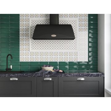 Бордюр Kerama Marazzi (Керама Марацци) Клемансо Багет зеленый 3х15 см (BLD035)