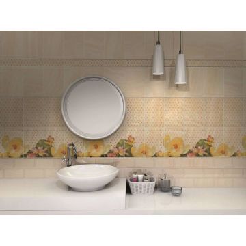 Бордюр Kerama Marazzi (Керама Марацци) Летний сад беж 5,7х20 см (AD/ B287/ 8260)