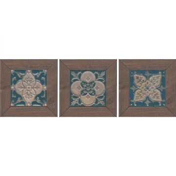 Вставка Kerama Marazzi (Керама Марацци) Меранти венге мозаичный 13х13 см (ID60)