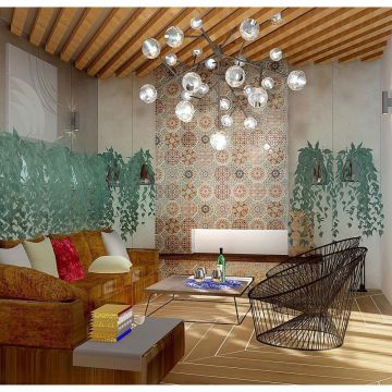 Вставка Kerama Marazzi (Керама Марацци) Паласио 9,8х9,8 см (VT/ A61/ 1266H)