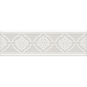 Бордюр Kerama Marazzi (Керама Марацци) Петергоф белый 7,7х25 см (STG/ A562/ 6304)