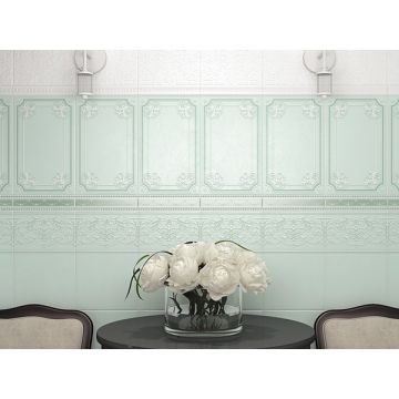 Бордюр Kerama Marazzi (Керама Марацци) Петергоф зеленый 7,7х40,2 см (AD/ D326/ SG1547)