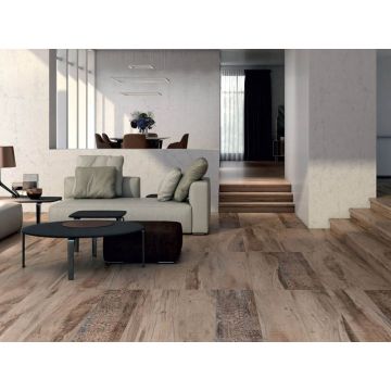 Керамогранит Kerama Marazzi (Керама Марацци) Про Вуд коричневый декорированный обрезной 20х119,5 см (DL510400R)