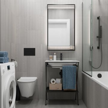 Керамогранит Kerama Marazzi (Керама Марацци) Про Дабл серый светлый обрезной 30х60 см (DD201200R)