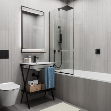 Подступенок Kerama Marazzi (Керама Марацци) Про Дабл антрацит обрезной 14,5х60 см (DD200900R/ 2)