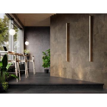 Плинтус Kerama Marazzi (Керама Марацци) Про Стоун вертикальный правый серый светлый 9,5х24,3 см (DD2003/ BSL/ DV)