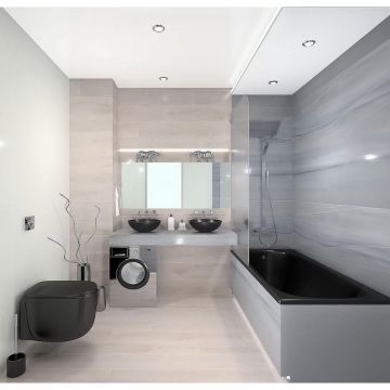 Керамогранит Kerama Marazzi (Керама Марацци) Роверелла пепельный обрезной 60х119,5 см (DL501200R)