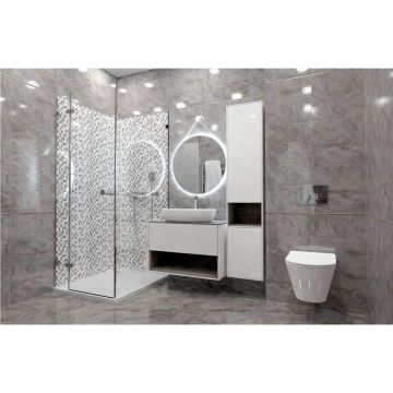 Бордюр Kerama Marazzi (Керама Марацци) Стеллине Карандаш серый 2х20 см (PFE021)