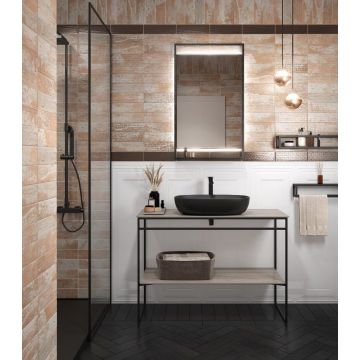 Плитка Kerama Marazzi (Керама Марацци) Тезоро коричневый светлый 8,5х28,5 см (9035)