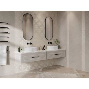 Бордюр Kerama Marazzi (Керама Марацци) Карму бежевый матовый обрезной 11210R/4 9,6х30 см