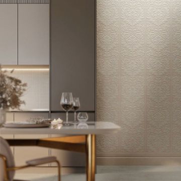 Настенная плитка Kerama Marazzi (Керама Марацци) Монсеррат структура бежевый светлый матовый обрезной 14046R 40х120 см