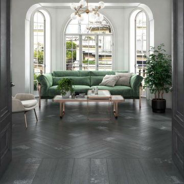 Керамогранит Kerama Marazzi (Керама Марацци) Абете Серый Темный Обрезной 20х80 см (DD700890R)