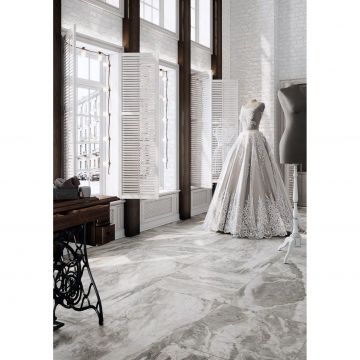 Керамогранит Kerama Marazzi (Керама Марацци) Альбино Серый Обрезной 60х119,5 см (DL503120R)