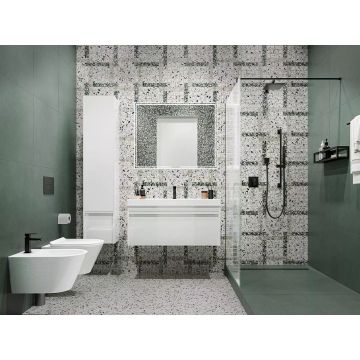 Керамогранит Kerama Marazzi (Керама Марацци) Бричиола Белый Лаппатированный Обрезной 60х60 см (SG653122R)