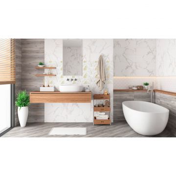 Настенная плитка LB Ceramics (Lasselsberger Ceramics) Диаманте Декор2 листья 20х60 см 1664-0203