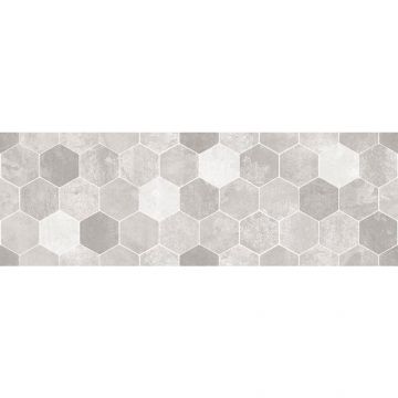 Настенная плитка LB Ceramics (Lasselsberger Ceramics) Гексацемент декор серая 20х60 см 1064-0294