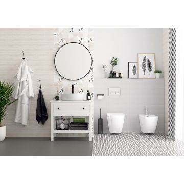 Настенная плитка LB Ceramics (Lasselsberger Ceramics) Джапанди белая 20х40 см 1041-8212