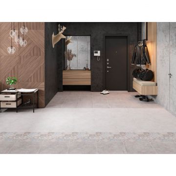 Керамогранит LB Ceramics (Lasselsberger Ceramics) Македония геометрия светло-серый 45х45 см 6246-0057 (ст. арт. 6046-0394)