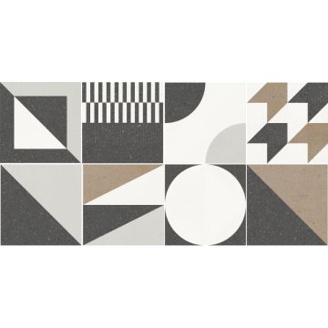 Керамогранит Lasselsberger (LB Ceramics) Гуннар серый декор - ассорти 30х30 см (6032-0457)