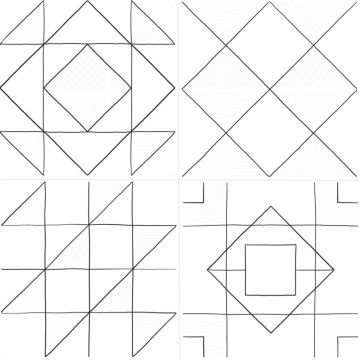 Керамогранит Lasselsberger (LB Ceramics) декор Домино белый 30х30 см (6032-0432)