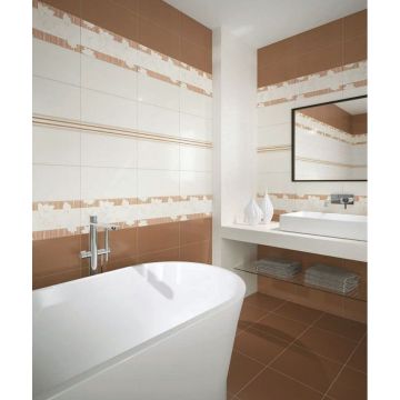 Бордюр Lasselsberger (LB Ceramics) Токио черно-белый полоска 6х39.8 см (1504-0119)