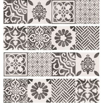 Бордюр Lasselsberger Винтаж Вуд Белый Микс 7,5х30 см (6903-0042)