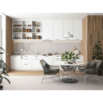 Бордюр Lasselsberger Винтаж Вуд Белый Микс 7,5х30 см (6903-0042)