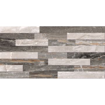 Декор Vitra (Витра) Bergamo 30х60 см 3D Микс Теплая Гамма лаппатированный Ректификат K946621LPR